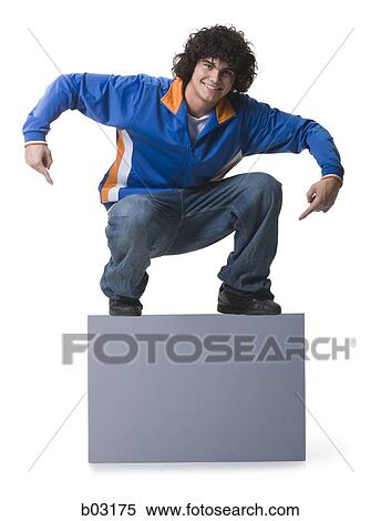 Man on blank sign View Large Photo Image Stock Photography - Man on blank sign. Fotosearch
