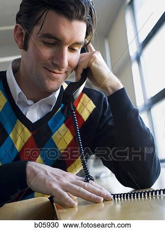 Man on the phone View Large Photo Image Stock Image - Man on the phone. Fotosearch
