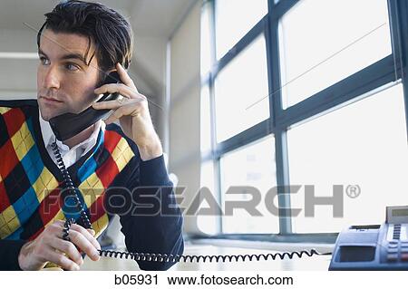 Man on the phone View Large Photo Image Stock Image - Man on the phone. Fotosearch