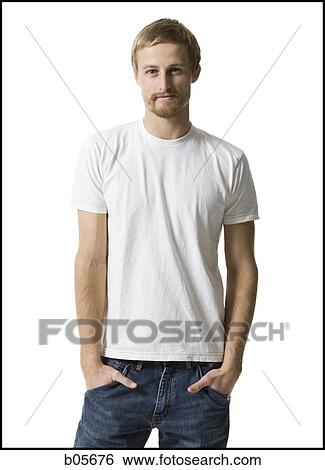 Man with his hands in his pockets View Large Photo Image Stock Photograph - Man with his hands in his pockets. Fotosearch