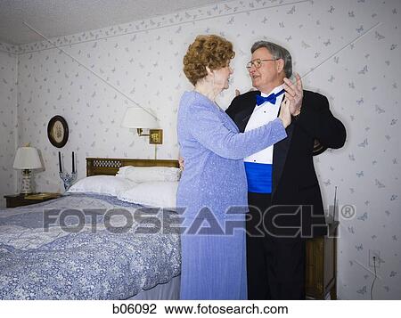 Stock Image - Mature couple dancing. Fotosearch