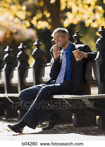 Mature man on cell phone View Large Photo Image Stock Image - Mature man on cell phone. Fotosearch
