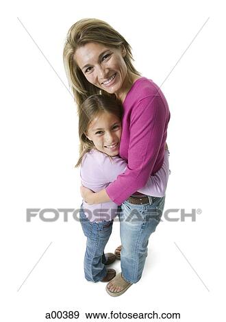Stock Photo - Mother and daughter embracing. Fotosearch