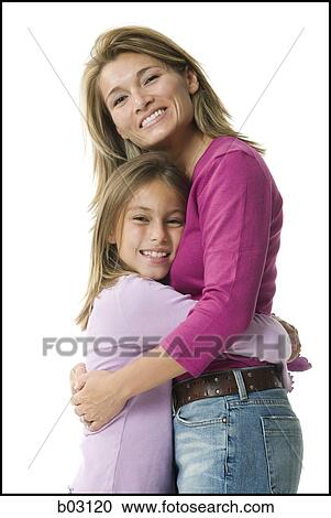 Mother embracing daughter View Large Photo Image Stock Image - Mother embracing daughter. Fotosearch