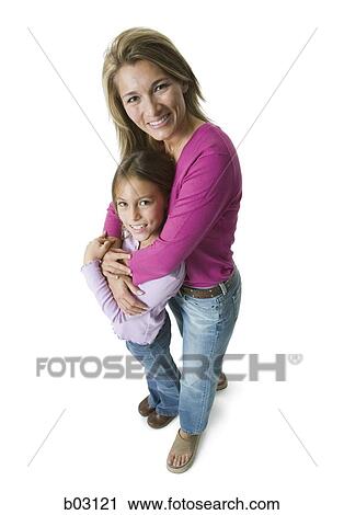 Mother embracing daughter View Large Photo Image Stock Image - Mother embracing daughter. Fotosearch