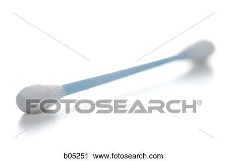 Stock Image - One cotton swab. Fotosearch