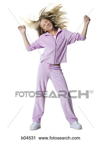 Portrait of a girl dancing View Large Photo Image Stock Image - Portrait of a girl dancing. Fotosearch