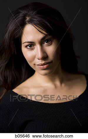 Portrait of a woman smiling View Large Photo Image Stock Photograph - Portrait of a woman smiling. Fotosearch