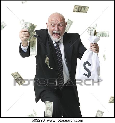 Portrait of businessman with money bag View Large Photo Image Stock Image - Portrait of businessman with money bag. Fotosearch