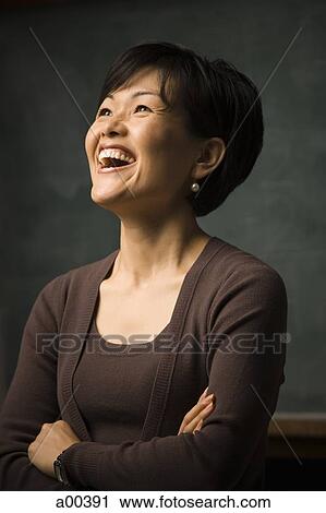 Portrait of laughing woman View Large Photo Image Stock Image - Portrait of laughing woman. Fotosearch
