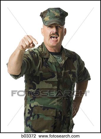 Portrait of military man shouting View Large Photo Image Stock Image - Portrait of military man shouting. Fotosearch