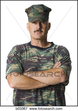 Portrait of military man View Large Photo Image Stock Photo - Portrait of military man. Fotosearch