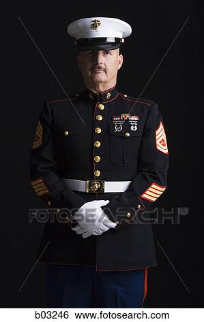 Portrait of military man View Large Photo Image Stock Photograph - Portrait of military man. Fotosearch