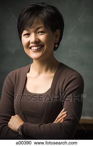 Portrait of smiling woman View Large Photo Image Stock Image - Portrait of smiling woman. Fotosearch