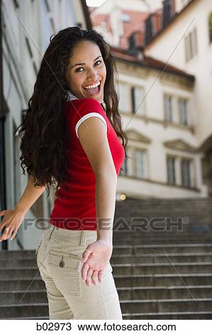 Stock Image - Smiling woman. Fotosearch