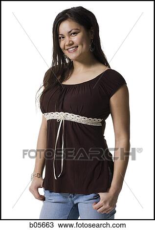 Teenage girl smiling View Large Photo Image Stock Image - Teenage girl smiling. Fotosearch