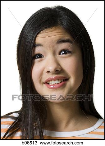 Teenage girl smiling View Large Photo Image Stock Image - Teenage girl smiling. Fotosearch