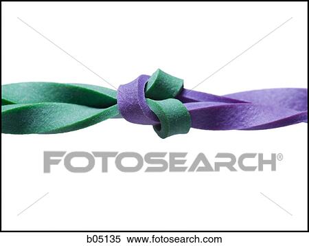 Stock Photography - Two elastic bands intertwined. Fotosearch