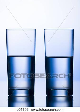 Two glasses of water View Large Photo Image Stock Photograph - Two glasses of water. Fotosearch