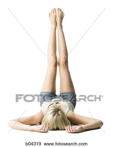 Woman doing yoga View Large Photo Image Stock Photo - Woman doing yoga. Fotosearch