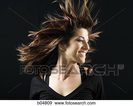 Woman in black dancing View Large Photo Image Stock Photo - Woman in black dancing. Fotosearch