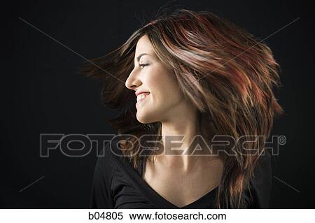 Stock Photography - Woman in black dancing. Fotosearch
