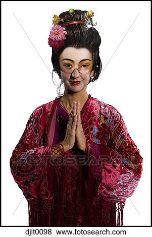 Woman in geisha costume View Large Photo Image Stock Photo - Woman in geisha costume. Fotosearch