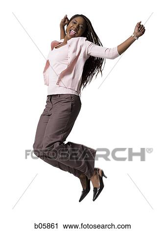 Woman jumping View Large Photo Image Stock Image - Woman jumping. Fotosearch