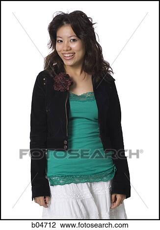 Woman posing and smiling View Large Photo Image Stock Image - Woman posing and smiling. Fotosearch