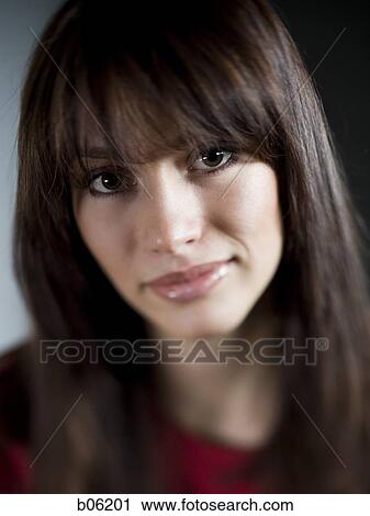 Stock Image - Woman smiling. Fotosearch
