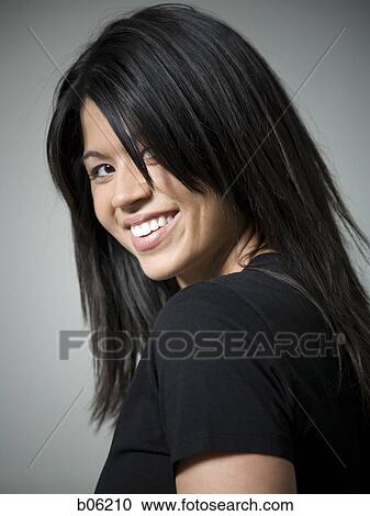 Woman smiling View Large Photo Image Stock Image - Woman smiling. Fotosearch