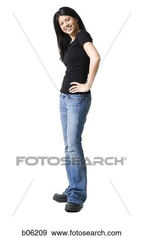 Woman smiling View Large Photo Image Stock Photo - Woman smiling. Fotosearch