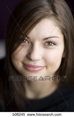 Stock Photography - Woman smiling. Fotosearch