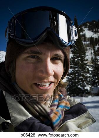 Young adult man outside in the snow View Large Photo Image Stock Photo - Young adult man outside in the snow. Fotosearch