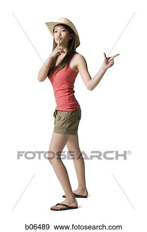 Young adult woman with cowboy hat View Large Photo Image Stock Photo - Young adult woman with cowboy hat. Fotosearch