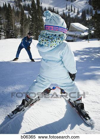 Young girl learning to ski View Large Photo Image Stock Photography - Young girl learning to ski. Fotosearch