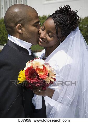 African-American newlywed couple View Large Photo Image Stock Photo - African-American newlywed couple. Fotosearch