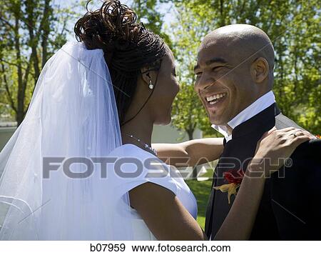 African-American newlywed couple View Large Photo Image Stock Photo - African-American newlywed couple. Fotosearch