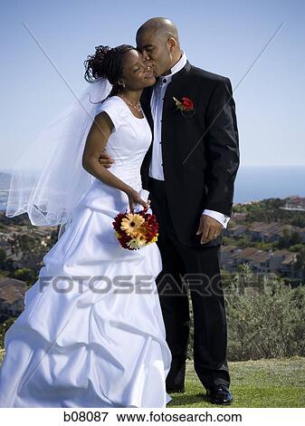 African-American newlywed couple View Large Photo Image Stock Photo - African-American newlywed couple. Fotosearch