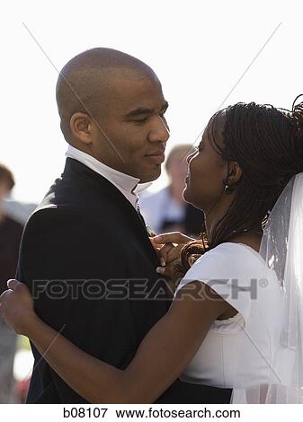 African-American newlywed couple View Large Photo Image Stock Photo - African-American newlywed couple. Fotosearch