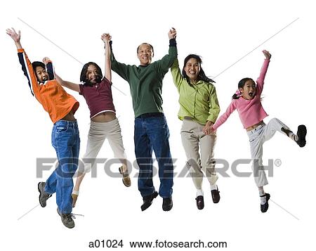 Asian family jumping View Large Photo Image Picture - Asian family jumping. Fotosearch
