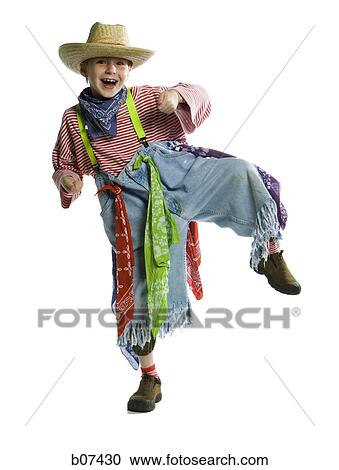 Boy in rodeo clown costume View Large Photo Image Stock Image - Boy in rodeo clown costume. Fotosearch