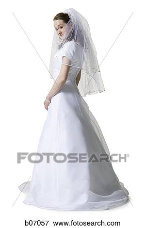 Bride standing and posing View Large Photo Image Stock Photo - Bride standing and posing. Fotosearch