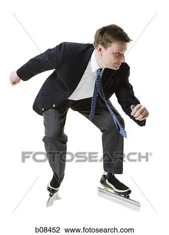 Businessman ice-skating View Large Photo Image Stock Image - Businessman ice-skating. Fotosearch