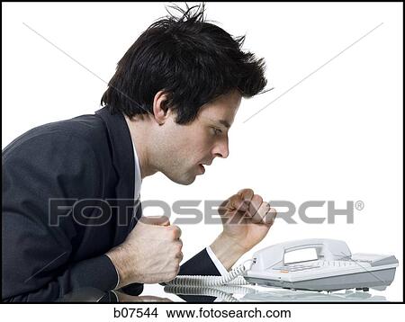 Businessman waiting anxiously for telephone call View Large Photo Image Picture - Businessman waiting anxiously for telephone call. Fotosearch
