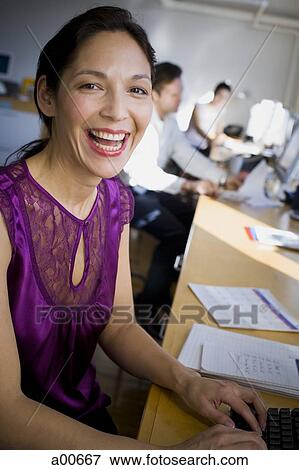 Businesswoman working View Large Photo Image Stock Photo - Businesswoman working. Fotosearch