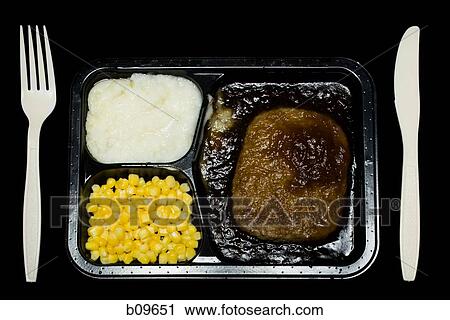 Close-up of a microwave dinner View Large Photo Image Stock Image - Close-up of a microwave dinner. Fotosearch