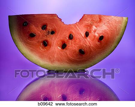Close-up of a slice of watermelon View Large Photo Image Stock Image - Close-up of a slice of watermelon. Fotosearch