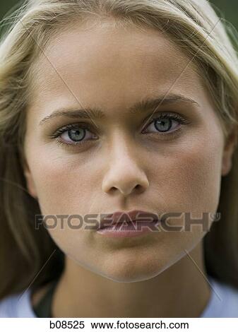 Close-up of a teenage girl View Large Photo Image Stock Photography - Close-up of a teenage girl. Fotosearch