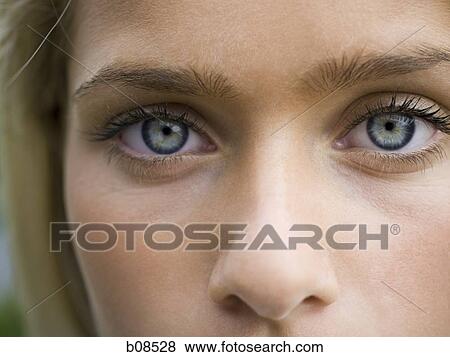 Close-up of a teenage girl's face View Large Photo Image Stock Photo - Close-up of a teenage girl's face. Fotosearch
